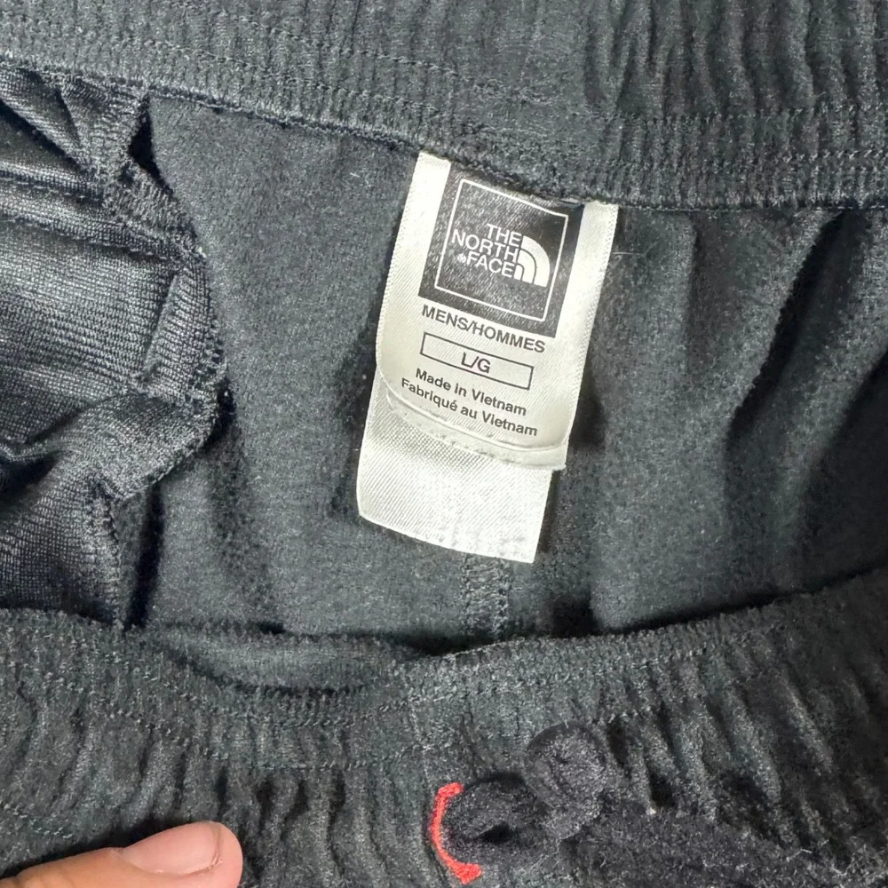The North Face Fleece Pants Mens Large Black AB95 Recycled Straight Leg Hiking